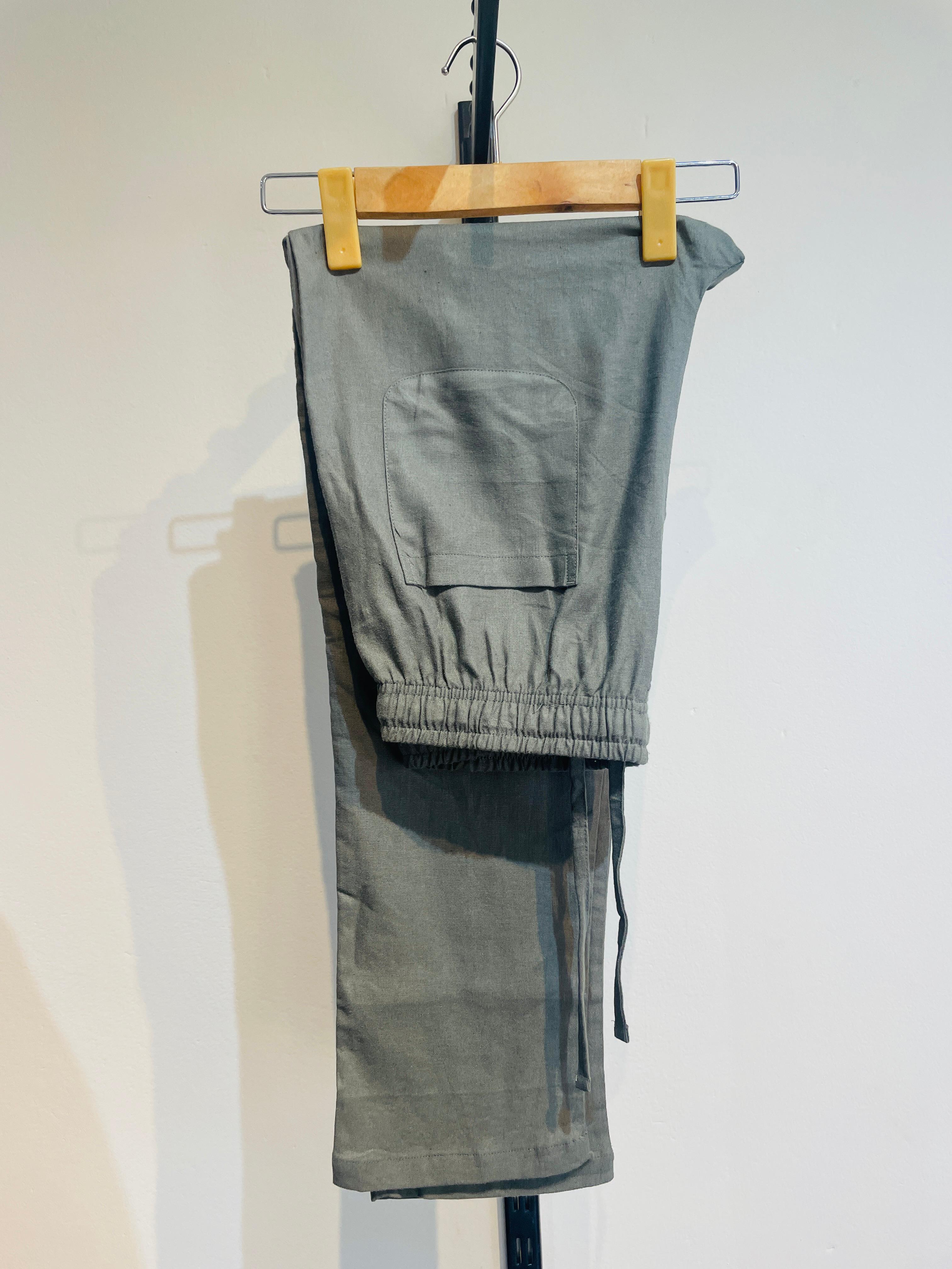 Remi Cotton Baggy Pants - Grey - Image 3