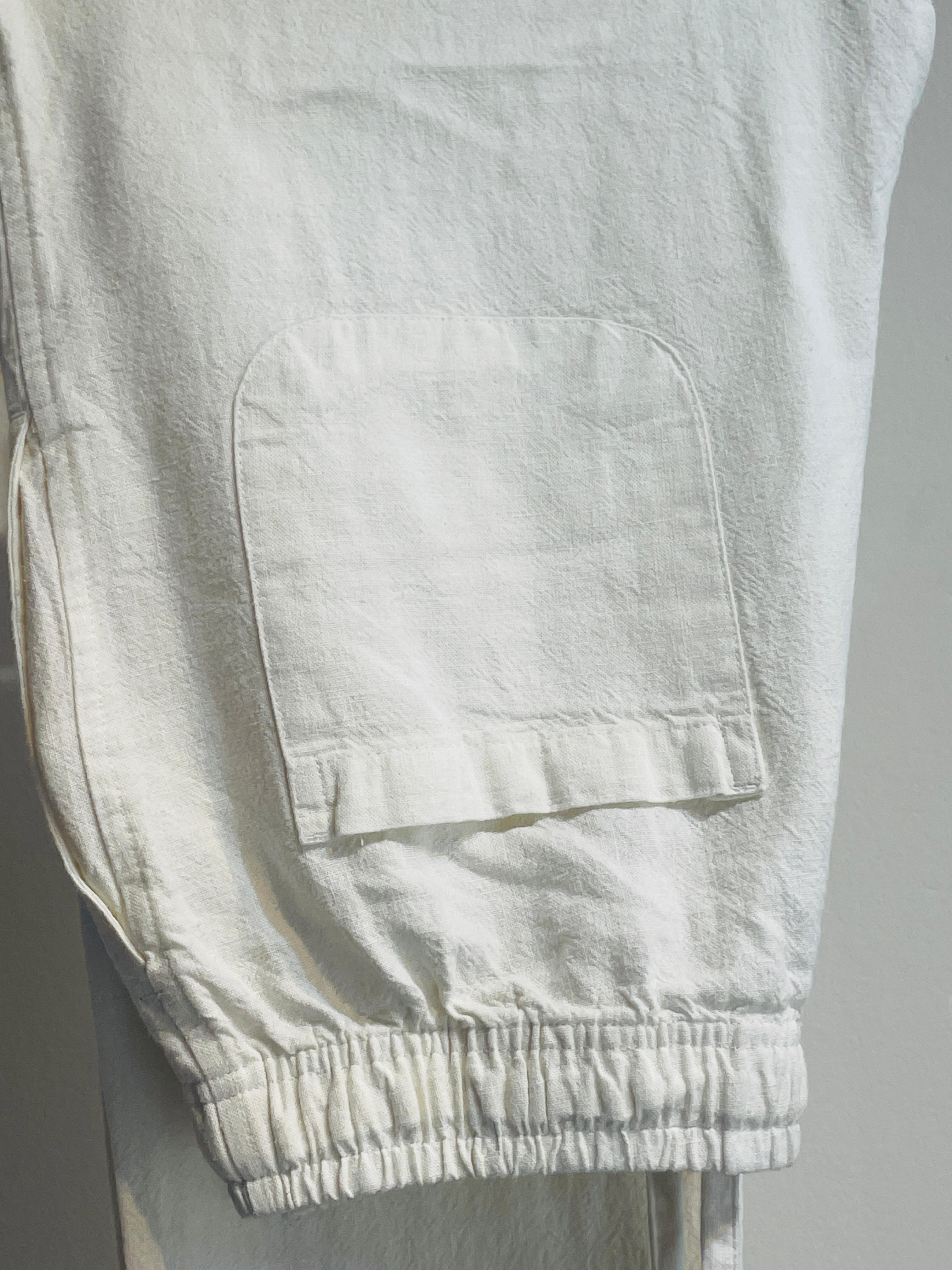 Remi Cotton Baggy Pants - White - Image 2